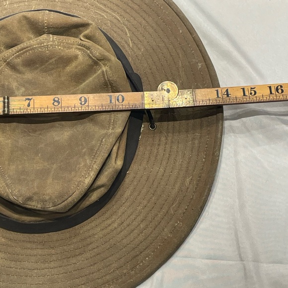 Filson tan Tin cloth wide brimmed Outdoors hat - Picture 8 of 12